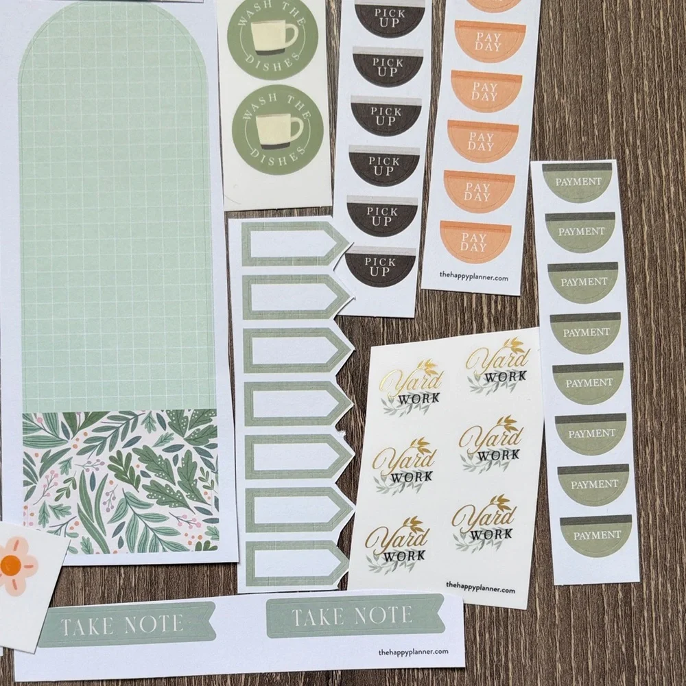 ❤️$3 Green Hue Not So Mystery Happy Planner Sticker Set